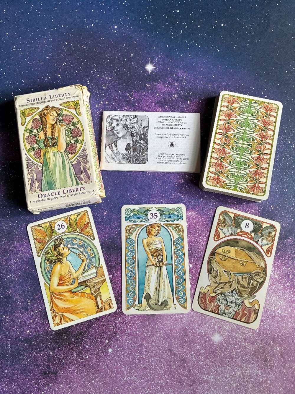 Art Nouveau Oracle Card Deck Lenormand Lo Scarabeo